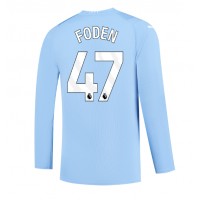 Manchester City Phil Foden #47 Replica Home Shirt 2023-24 Long Sleeve